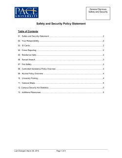 Safety and Security Policy Statement