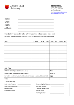 Online Shop order form