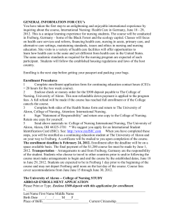 Application - CEU Enrollment