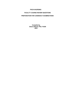 Practice candidacy exam questions