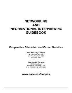 Networking Information Interviewing