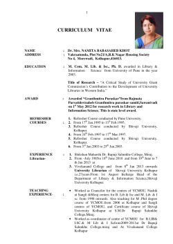 CURRICULUM VITAE