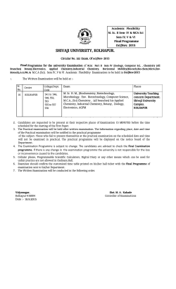 M. Sc. II Sem- IV MCA Sci