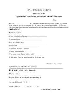 net access form