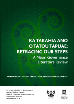 Ka Takahia Ano o Tatou Tapuae Retracing our Steps SAMPLE