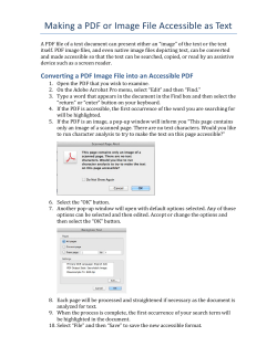 Making a PDF or Image File Accessible as Text