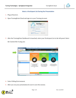 Select a Participant List During the Presentation