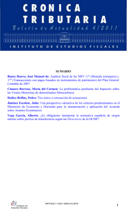 Bolet&iacute;n de Actualidad de Cr&oacute;nica Tributaria