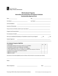 Internship Approval Form
