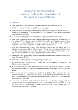 Summary 1: Prefigurative expectations