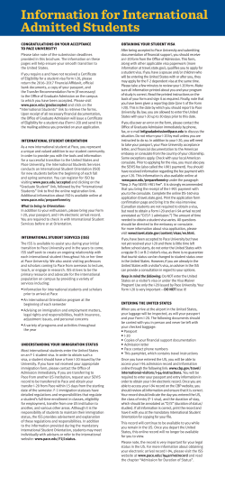 Admitted for Fall 2016