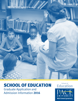 2016 Graduate Application SOE