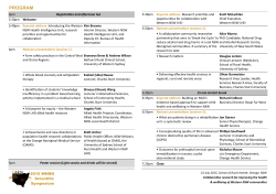 2015 WHRN Symposium Program