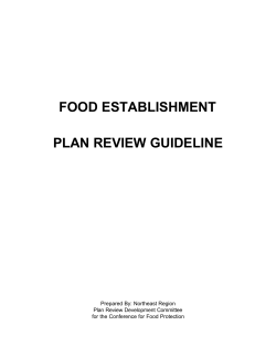 Food Establishment Plan Review Guideline