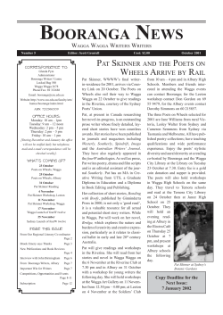 Booranga News October