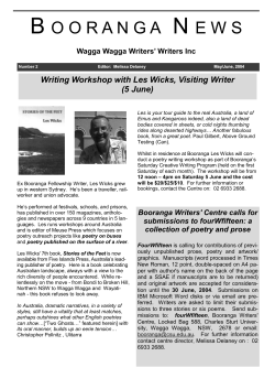 Booranga News May
