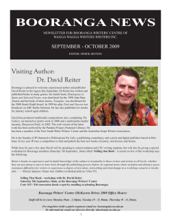 Newsletter September - October 2009