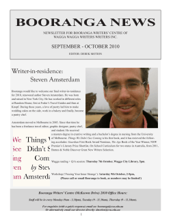 Newsletter September - October 2010