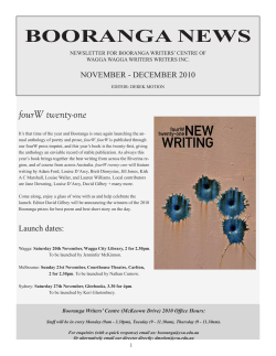 Newsletter November - December 2010