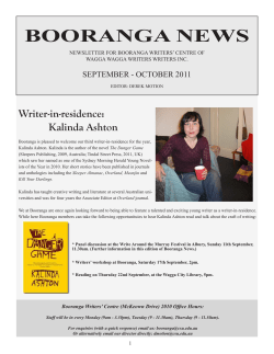 Newsletter September - October 2011