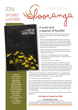 Newsletter September - December 2014