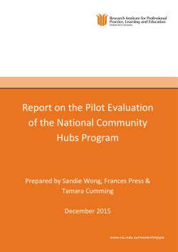 NCHP Pilot Outcomes Evaluation Report 17 Dec 15