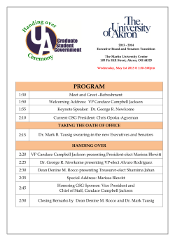 INAUGURAL HANDING OVER CEREMONY