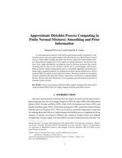 Approximate Dirichlet process computing in finite normal mixtures: smoothing and prior information