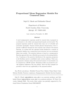 Proportional mean regression models for censored data