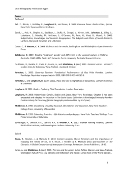 Full Bibliography by Publication Type