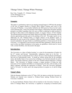 Tikanga Tainui; Tikanga Whare Wananga