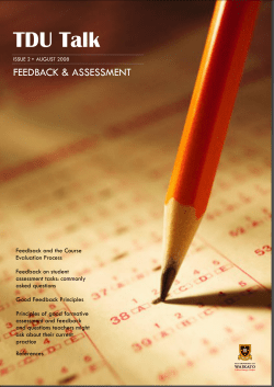 Assessment Feedback