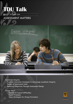 Assessment Matters