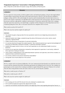 May 2011: Managing relationships