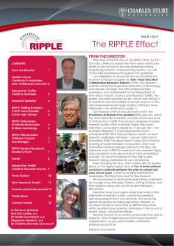 RIPPLE Effect 2011 Issue 1