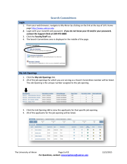 Search Committee Job Aid