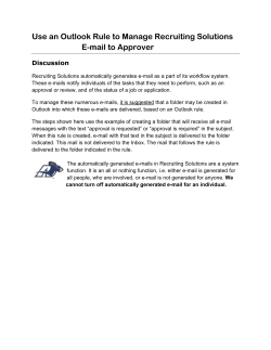 Email Rule for Approvers