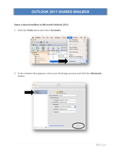 OPen a Shared mailbox