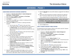Advising Job Aid