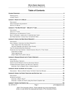 25Liev Space Approver seminar manual