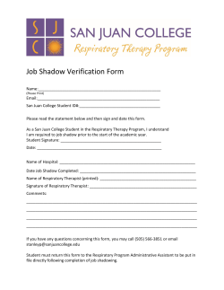 Job Shadow Form