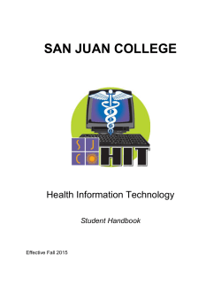 Health Information Technology Student Handbook