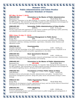 Graduate Course List