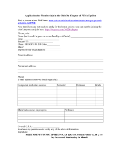 apply for honor society membership