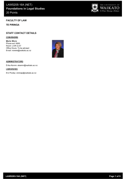 LAWS205-16A (NET) Foundations in Legal Studies