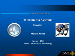 Lecture 04, Speech II