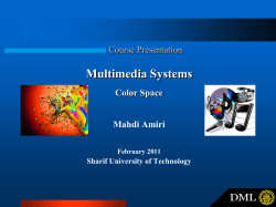 Lecture 06, "Color Space"