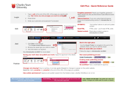 Edit+ Quick Reference Guide