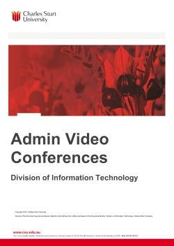 Admin Video Conference Guide