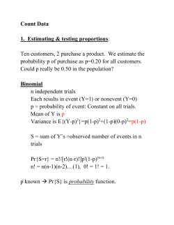 Introduction to logistic regression (updated 2/19/16)